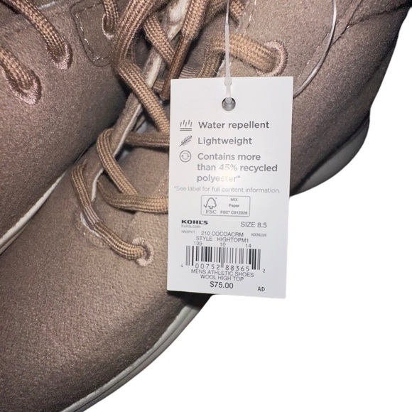 FLX Envision Wool Blend Men’s High Top Everyday Shoes New without Box - Size 8.5 - Picture 11 of 11